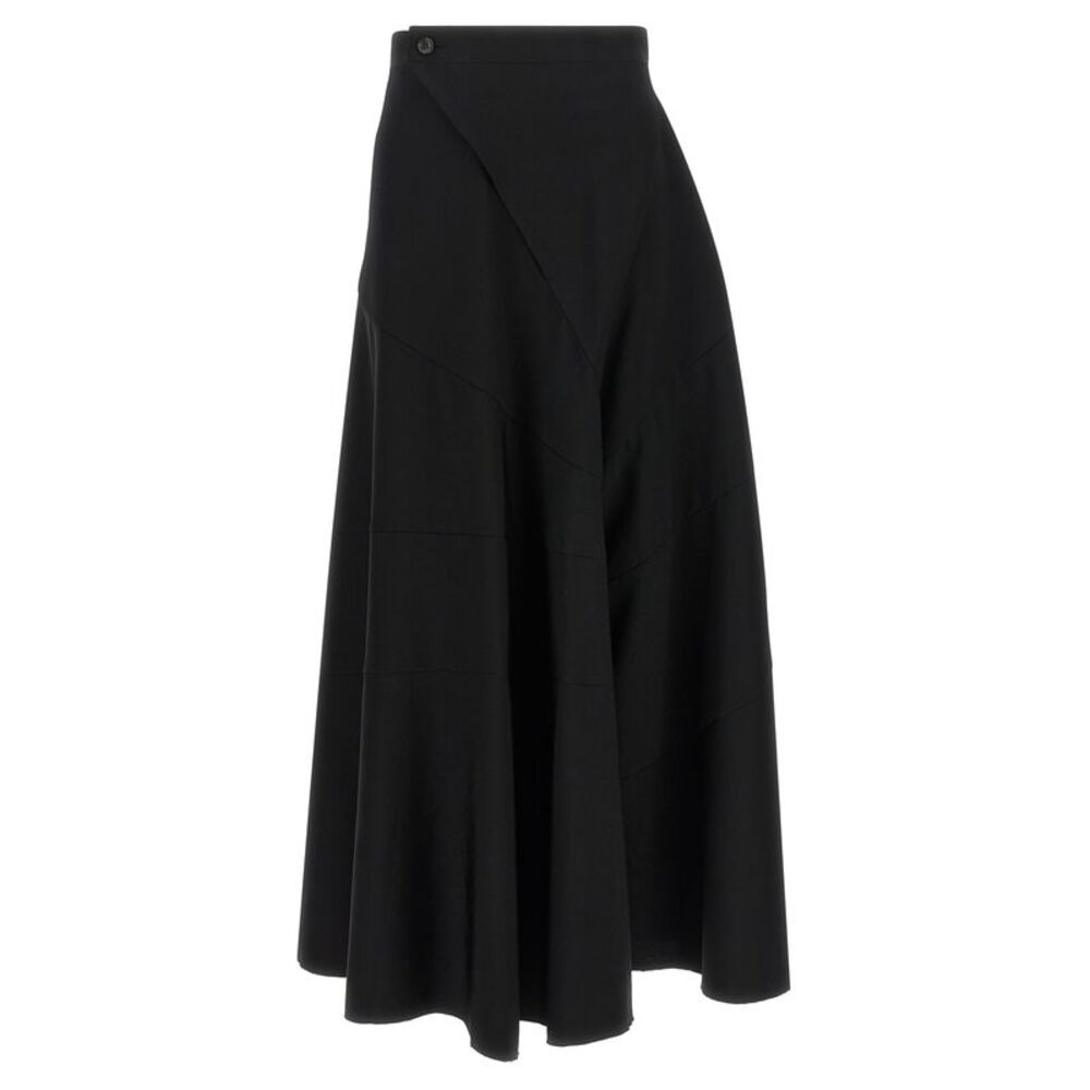 Junya Watanabe Black Wool Flared Women's Pants
